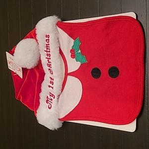 My 1st Christmas Hat & Bib Set up to 12M